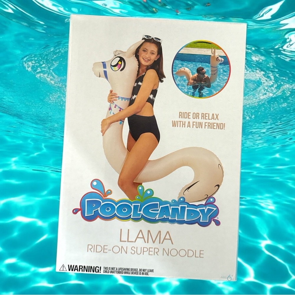 Llama Ride-On Noodle - Cream